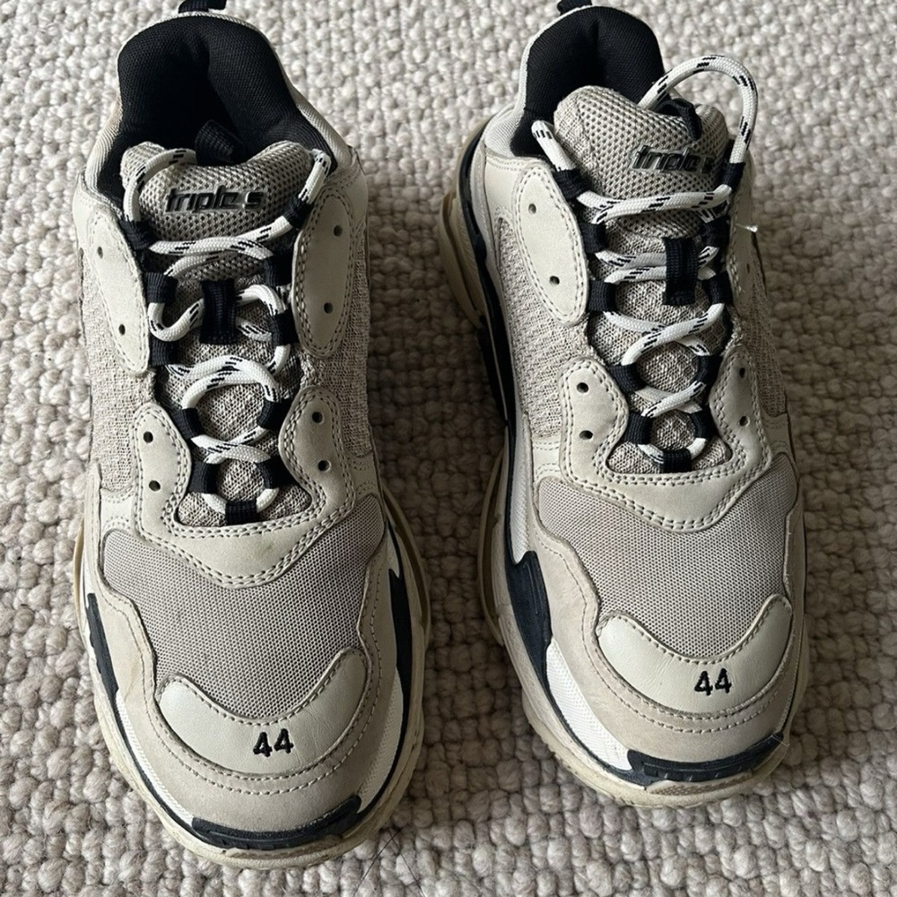 Balenciaga Triple S Neutral Sneakers - Picture 4 of 9